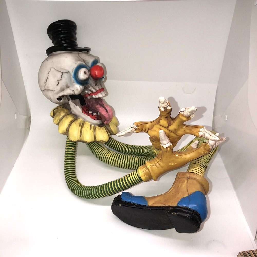 RARE Gemmy Evil Clown "Tangler" Halloween Prop 28" Horror Circus Carnival - Picture 2 of 5